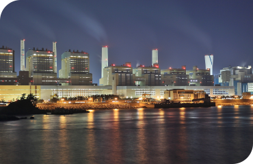 화력발전소 전경